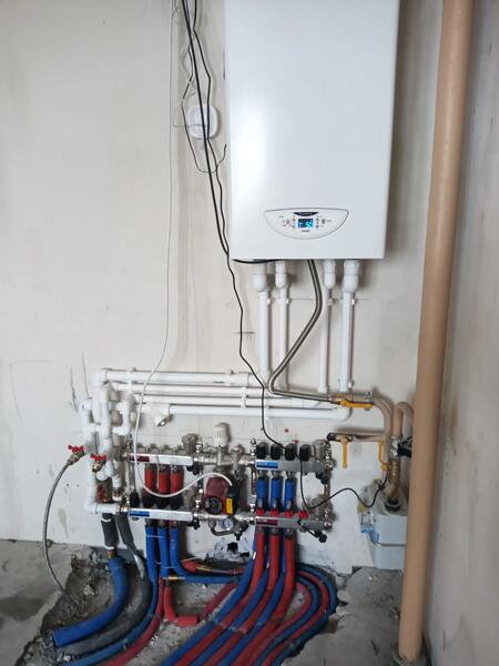 Монтаж котла 1